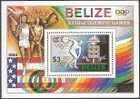 Belize 1984 Yvertn° Bloc 52 *** MNH Cote 5 Euro Sport Jeux Olympiques Los Angeles - Belice (1973-...)