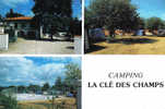 Carte Postale 17. Les Mathes  Camping "La Clé Des Champs" Trés Beau Plan - Les Mathes