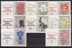 Roumanie 1958 -  Yv.no.1517-24 Avec Vignettes Neufs** - Unused Stamps