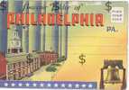 PHILADELPHIA Pennsylvania : Souvenir Folder Of 18 Pictures Postcard Sized  Station Post Office Stadium ... - Philadelphia