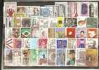 BELGIUM -  LOT OF 100 DIFFERENT COMMEMORATIVE - USED OBLITERE GESTEMPELT - 2 SCANS - Collections