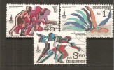 Checoslovaquia - Czechoslovakia Nº Scott  2293-94, 2296 - Yvert 2371-72, 2374 (usado) (o). - Usados