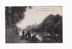 CARTE 1910 VILLENNES -petit Bras De Mignaux Vue Sur Villennes - Pêcheurs - Villennes-sur-Seine