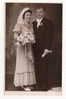 MARRIAGE / WEDDING - Bride, Groom, Real Photo, Atelier BRAUNER, Zagreb / Croatia, Around 1930. - Marriages