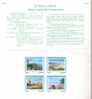 Folder Taiwan 1998 Quemoy National Park Stamps Mount Coast Rock Tower Geology Island Scenery - Ungebraucht