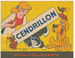 BD 1 /  PUB - CENDRILLON - DECALCOGLISSANTE -  WALT DISNEY - Autocollants