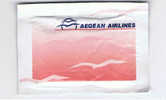 SERVIETTE RAFRAICHISSANTE AEGEAN AIRLINES - Other & Unclassified