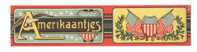 Etiquette Emballage Paquet De  Tabac à Rouler Amérikaatjes     5.9 X 26.9 Cm - Etuis à Cigarettes Vides