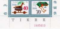 Historisches Spielzeug Springfrosch DDR 2666 I Feld 6 Teilauflage ** 26€ Spring - Frosch Um 1930 - Abarten Und Kuriositäten