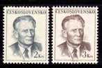 Tchécoslovaquie 1967 N°Y.T. : 1606 Et 1607** - Unused Stamps