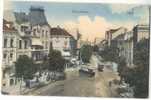 Tilsit Hohe Straße Color Sowetsk Straßenbahn Tram 20.9.1911 Gelaufen Cigarren Geschäft - Ostpreussen