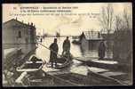 CPA  ANCIENNE- FRANCE- ALFORTVILLE (94)- INONDATION DE 1910- L'ILE ST-PIERRE SUBMERGÉE- SAUVETAGE PAR LA TROUPE - Alfortville