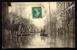 CPA  ANCIENNE- FRANCE- ALFORT (94)- INONDATIONS DE 1910- LA RUE DES MOULINS AVEC BELLE ANIMATION - Alfortville