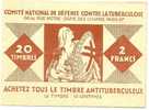 REF MM10 - CARNET DE LA CAMPAGNE 1927/28 CONTRE LA TUBERCULOSE - COMPLET MAIS TIMBRES COLLES SUR COUVERTURES - Tuberkulose-Serien