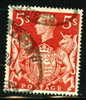 1939 Great Britain 5sh King George VI #250 - Used Stamps