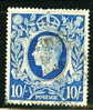 1939 Great Britain 10sh King George VI #251a B Perfin - Usati