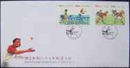 FDC Taiwan 1998 Sport Stamps Table Tennis Rugby - FDC