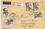 Carta, Aerea, Certificada ,PODEBRADY, 1970 ( Checoslovaquia), Cover, Letter, Lettre - Covers & Documents