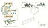 IRELAND  EUROPA CEPT 1972  FDC - 1972