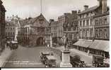 SHROPS - SHREWSBURY - THE OLD MARKET SQUARE AND CLIVE STATUE RP  Sh104 - Shropshire