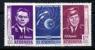 ROMANIA 1962 MICHEL NO 2096-98  MNH - Ongebruikt