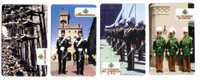 POLICE ( San Marino - Set Of 4. Mint Cards) Gendarmerie Gendarmeria Policia Polizei Polizia Politie Carabinieri Military - Polizia