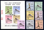 HAITI 1964, J.O. HALTEROPHILIE, SAUT, 7 Valeurs + 1 Bloc, Neufs / Mint. R100 - Ete 1964: Tokyo