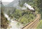 Ligne TOURNON LAMASTRE Chemin De Fer Du Vivarais : Gorges Du Doux Passage Des Etroits ( Train Locomotive à Vapeur Zug - Lamastre