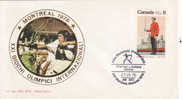 1976 Canada - Olimpiadi Di Montreal - FDC Annullo Speciale - Bogenschiessen