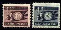 CS 1947 Mi 521-2 Yt 449-450 ** Youth Meeting In Prague - Unused Stamps