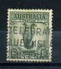 AUSTRALIA    1948      1/-    Grey  Green      USED - Gebruikt