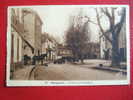 13 - MARIGNANE - LA PLACE DE LA REPUBLIQUE  - ATTELAGE ...+ CACHET .... - Marignane