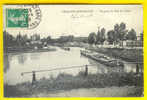 PENICHE - BATELLERIE * VUE PRISE DU PONT DU CANAL * Circulée 1908 * CHALONS-SUR-MARNE Dép 51 ANIMATION 1686 - Binnenschepen