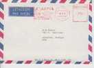 Tchécoslovaquie EMA Sur Lettre Pour Les USA : 1990 - Covers & Documents