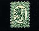 FINLAND - 1921  LION (HELSINKI)  40 P.  GREEN    MINT NH - Unused Stamps