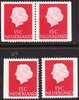 1964 PZB 15 Cent Rood Links En Rechts Ongetand + Paar NVPH 619 J - 619  K - C 6 Postfris - Libretti