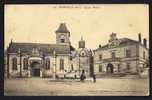 CPA  ANCIENNE- FRANCE- MARINES (95)- L'EGLISE ROMANE- LA MAIRIE- LE MONUMENT AUX MORTS- ANIMATION - Marines