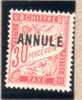 FRANCE : Taxe N° 33 * - 1859-1959 Mint/hinged