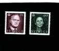 SWEDEN/SVERIGE - 1995  KING CHARLES AND QUEEN SILVIA 3.70+6 Kr   SET  MINT NH - Unused Stamps