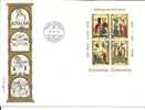 Liechtenstein XX008 /  Minnesänger 1970, Block 8 Auf FDC - Storia Postale