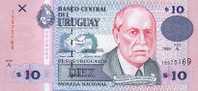 ® URUGUAY: 10 Pesos (1998) UNC - Uruguay