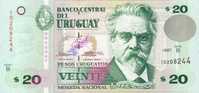 ® URUGUAY: 20 Pesos (1997) UNC Serie B - Uruguay