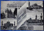 LAZIO - Saluti Da ROMA, Diverse Vedutine Della Città. Cartolina Viaggiata 1950 - Mehransichten, Panoramakarten