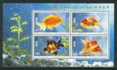 HONG KONG 1993 FISHES MS  MNH - Hojas Bloque