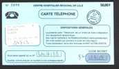 Carte Télephonique .( Hopitaux De LILLE) - Telegraphie Und Telefon