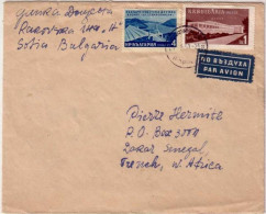 BULGARIE - 1959 - LETTRE PAR AVION De SOFIA Pour DAKAR (SENEGAL) ! - DESTINATION - Briefe U. Dokumente
