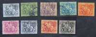 Portogallo 1953-56 King Diniz 9 Stamps - Oblitérés
