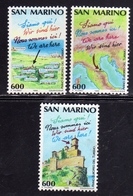 REPUBBLICA DI SAN MARINO 1990 ANNO EUROPEO DEL TURISMO TOURISM YEAR SERIE COMPLETA COMPLETE SET MNH - Nuevos