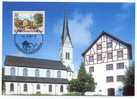 LIECHTENSTEIN. 1996. Dorfansichten. Eschen, Pfrundbauten Und Pfarrkirche. Foto : Sigi Scherrer, Vaduz. - Used Stamps