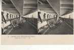 A BORD D'UN TRANSATLANTIQUE BATEAU  PERSPECTIVE  DU DOCK LL - Stereoscope Cards